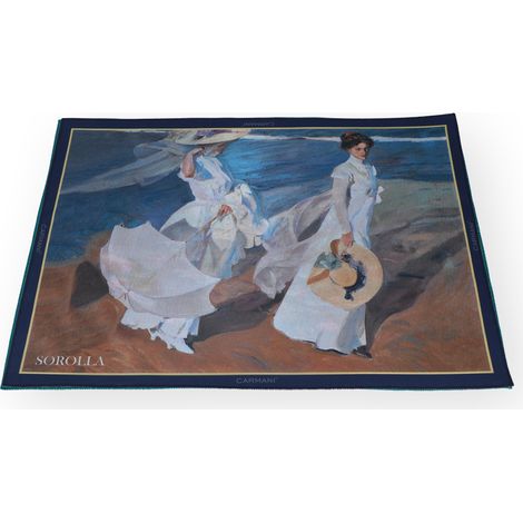 Carmani, Tischset aus Kunststoff, Stück Sorolla/Ein Spaziergang am Meeresufer