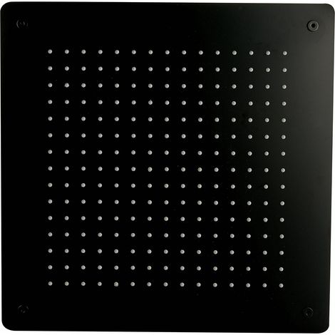 BERNSTEIN - Tête de douche carrée, extra-plate en acier inoxydable DPG5005 - 50x50cm - noir