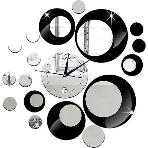 La nouvelle horloge murale miroir 1 pièce