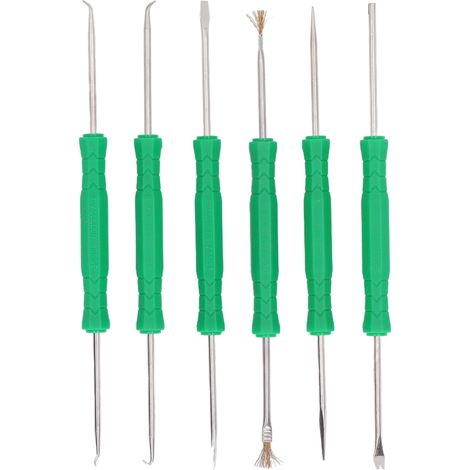 Ensemble d'outils d'aide à la soudure, pointe trempée Double face, outils auxiliaires de soudage professionnels ergonomiques 6 pièces