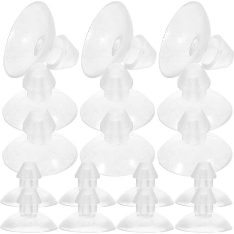 Lot De 100 Ventouses Transparentes Sans Crochet 1.80In Pour Étagère Salle De Bain Ventouse Murale Meubles Cuisine Verre Et Camping Car