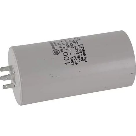 Condensateur universel 100 µF 450V à fiches – FGP013639 (1/2)