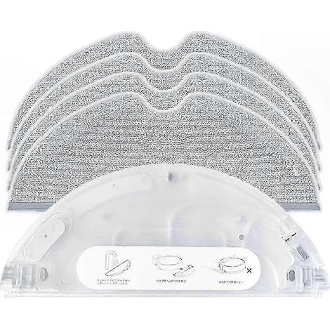 Serpillière Microfibre Compatible RoboSense D9, L10 Pro, Accessoire de Rechange pour Robot Aspirateur, Nettoyage Efficace (1/5)