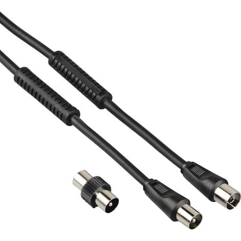 Hama 00205303 Koaxialkabel 1,5 m Koaxial Schwarz