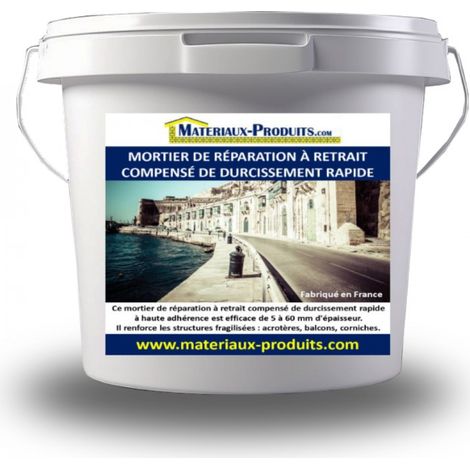 Mortier de réparation à retrait compensé de durcissement rapide - 12.5 Kg Gris - MATPRO (1/3)