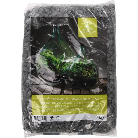 Cailloux drainage terrarium foncés 5 kg