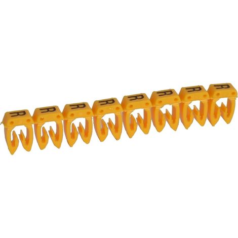 300 Repères CAB 3 pour filerie 4mm² à 6mm² avec lettre majuscule R LEGRAND 038377 (1/2)