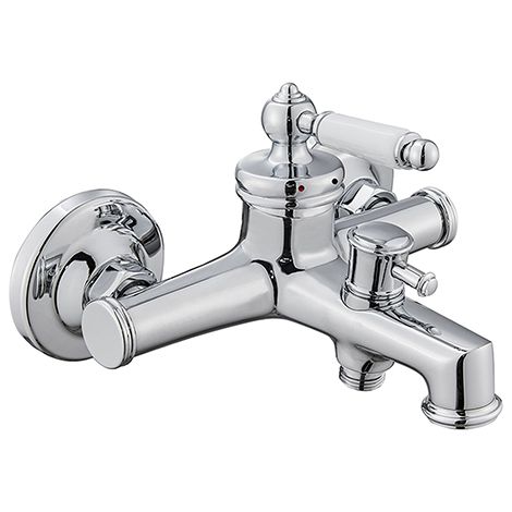 Edouard Rousseau – Mitigeur bain-douche ANTIGUA – Chromé – Aérateur grand débit 28 L/min – Bec avec inverseur – Entraxe 150 mm – Cartouche céramique Ø 35 mm