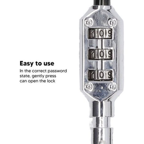 Serrure Antivol Pour Casque - Alliage D Aluminium - Pour Moto - 1 Unite (1/5)