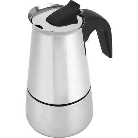 200 ml tragbarer Kaffeekocher, Moka-Kanne, Edelstahl-Kaffeekessel für den Heimgebrauch (1/5)