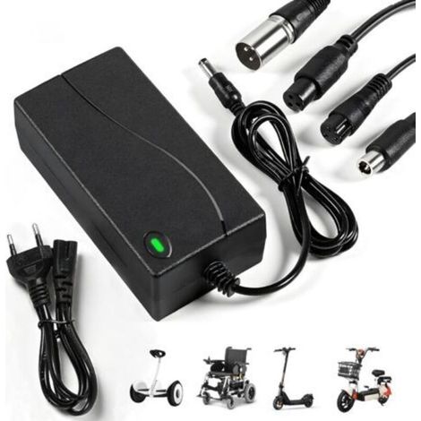 Chargeur trottinette électrique 42V 2A, 5 connecteurs, Li-ion 36V, pour Xiaomi, Ninebot Segway, Wispeed, UrbanGlide, hoverboard et vélo électrique (1/5)