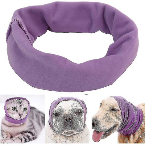 Bandeau anti-bruit pour chien, protection auditive apaisante, cache-oreilles calmant pour chien/chat - cagoule anti-anxiété et réchauffante