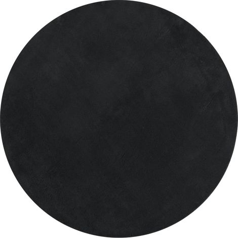 Maison Exclusive - Tappeto a Pelo Corto HUARTE Morbido e Lavabile Nero Ø 100 cm