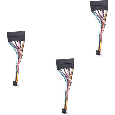 3X Adaptateur de Faisceau de Câbles D'Alimentation Android Audio Stéréo 16 Broches pour Carens /K3/K4/K5 IX35 Sonata