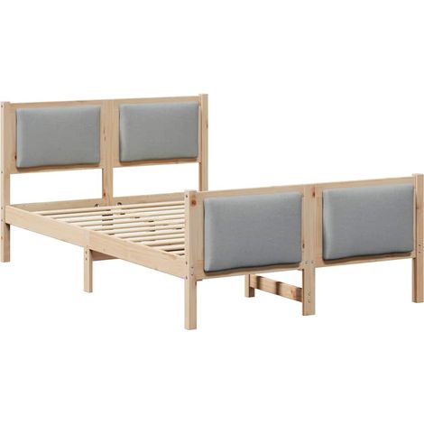 Maison Exclusive - Struttura del letto Grigio chiaro 120 x 200 cm Tessuto (1/5)