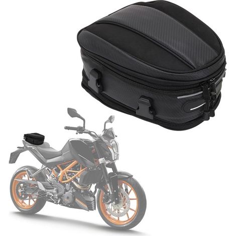 Sac à dos de moto, sac de voyage étanche, sacoche de selle, sacoche de vélo multifonctionnelle en cuir PU, sac à dos de sport (1/3)