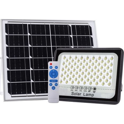 Faretto LED Solare 200W con Sensore Crepuscolare – Faro da Esterno 62319