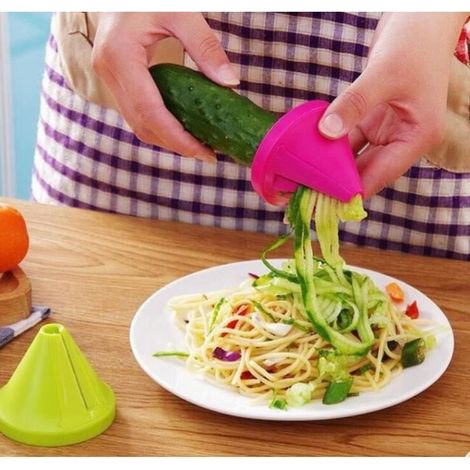 Spiralizer legume - Coupe legumes spaghetti spirale de légumes, Trancheuse Végétale Eplucheur Julienne Spiral Slicer (2 pièces) (1/4)