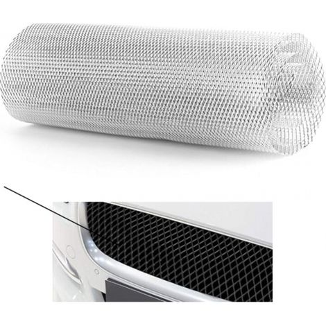 3x6mm Aluminum Alloy Car Front Grille Grill Body Bumper Rhombic Grill Universal