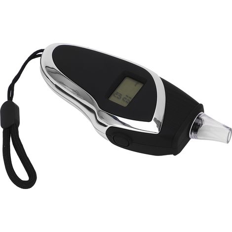 Alcootest Électronique LED Digital Portatif Détecteur d'Alcool avec Embouts Buccaux (1/5)