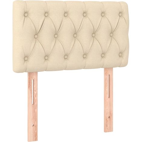 Maison Exclusive - Testiera Crema 80 x 7 x 78/88 cm in Tessuto