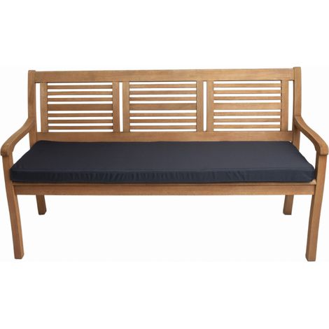 Coussin de banc de jardin 120x60x7cm assise, coussin d'assise plat Bleu, coussin de banc de jardin, coussin de balancelle de jardin (1/5)