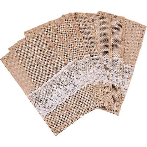 Porte-couverts en dentelle (8 pièces) (1/3)