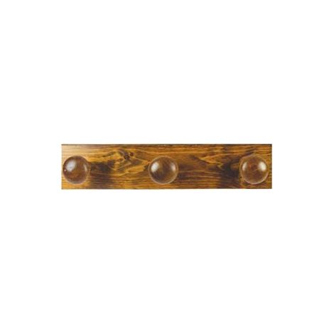 APPENDIABITI IN LEGNO 3 POSTI NOCE  cm.9x44