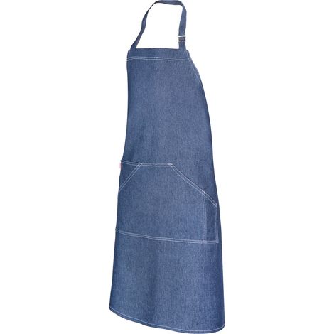 Delantal Denim Con Peto DENIM OSCURO U