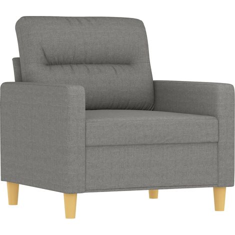 Sofasessel Dunkelgrau 60 cm Stoff vidaXL (1/5)
