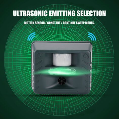 DEESSE SHOP-Ultrasonic 4 Flash Alarm Sounds Electronic Pest Repellent with Remove Control Animals AU 220 V (1/5)