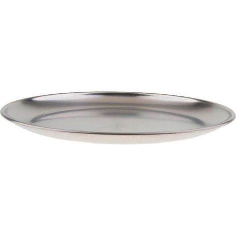Plateaux en acier inoxydable, plateau de rangement pour cosmétiques, organisateur de bijoux, plateau pour bagues et colliers, plateau à bijoux décoratif pour la maison-26cm (1/5)