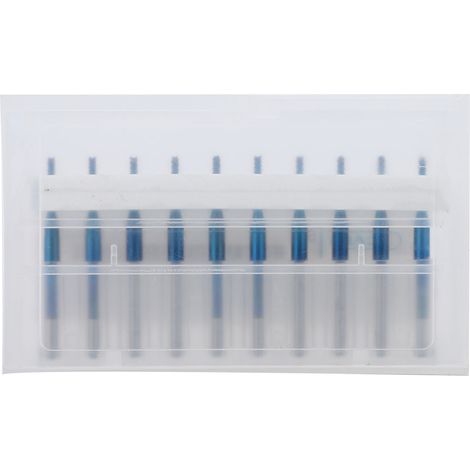 Fraise carbure 10 pièces, fraise à graver CNC en carbure monobloc, fraise à bout cylindrique bleue pour PCB, diamètre 1,6 mm, outil de coupe pour machine CNC (1/5)