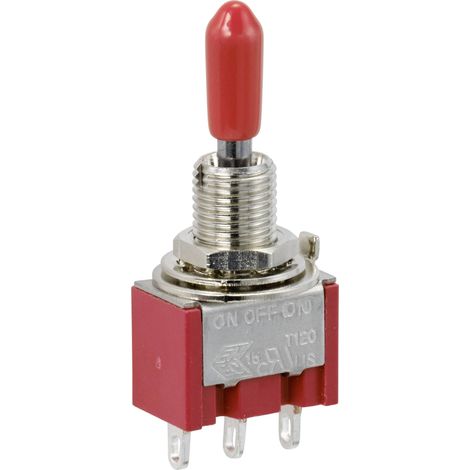TRU COMPONENTS TC-9353988 Interrupteur à bascule 250 V/AC 3 A 1 x On/Off/(On) permanent/0/momentané 1 pc(s) Y261042 (1/3)
