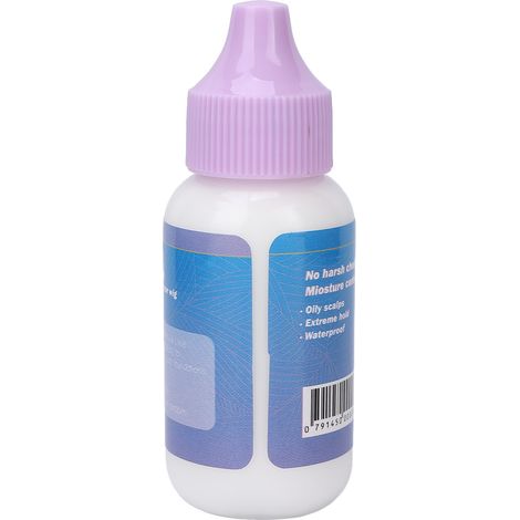 Colle pour perruques en dentelle, colle forte à adhérence longue durée, adhésif pour postiches, 38 ml, couvercle violet (1/5)