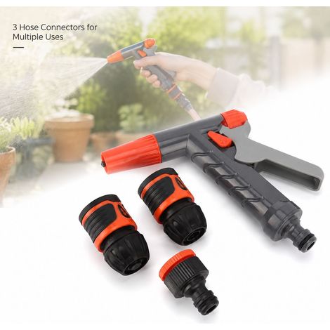 Pistola per irrigazione Toivize - ABS robusto - Connettori inclusi - Durevole ed economica - Ideale per il giardino e il lavaggio dell'auto - 15,5 cm (1/4)