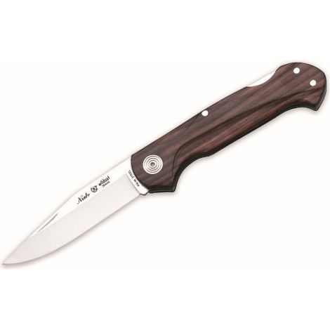 Navaja Wildcat 454 Miguel Nieto de 16,5 cms, con hoja de acero de 6,5 cms y mango de Madera natural de palo violeta y stamina marrón
