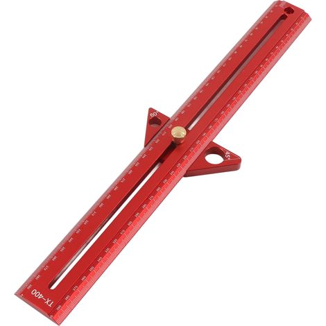 Multifunktionaler, tragbarer Winkelmesser aus Aluminiumlegierung für Holzbearbeitung, T-Nut-Schiene, 40 cm / 15,7 Zoll (1/5)
