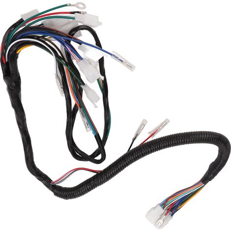 Faisceau de câblage électrique complet pour moto, résistant aux hautes températures, compatible avec WAVE 125 (tous modèles). (1/5)