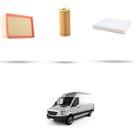 Kit tagliando 3 filtri compatibile con Mercedes Sprinter II (906) 216 115kw Dal 2008 (1/5)