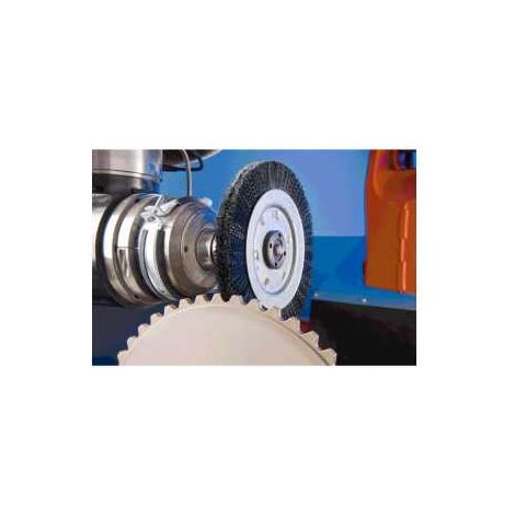 PFERD TOOLS Rundbürste schmal ungezopft RBU Ø200x16xvariable Bohrung Kunststoffbesatz-Ø0,40 2 Stk (1/4)