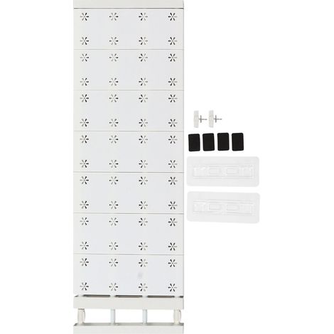 Armoire étagère séparateur extensible rangement gain de place compartiment pour placard 73-125cm (1/5)