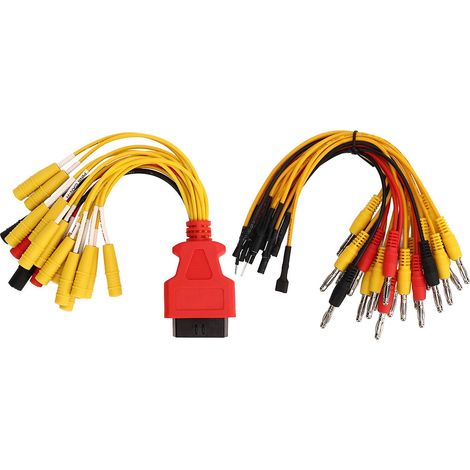 Compatible avec le câble de diagnostic OBD2, connecteur femelle 16 broches, pour le test de l'alimentation du décodeur. (1/4)