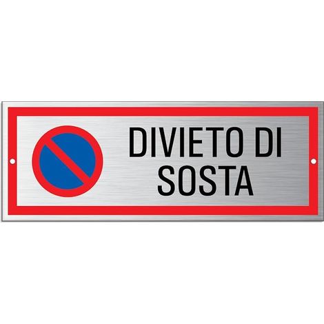 Sign Aluminium 175 x 65 mm 1 mm