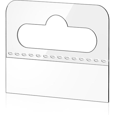 Étiquettes de suspension, 200 pièces, étiquettes adhésives transparentes avec fente, 4,5 x 3,5 cm (1/5)