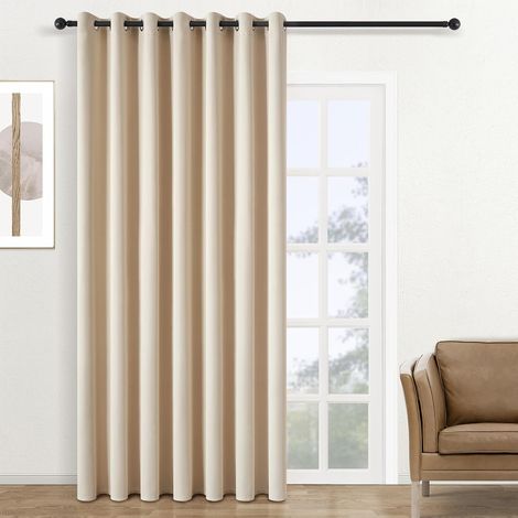 1 Rideau Occultant, Oeillets Anti-rouille, Tissu Polyester Isolant, Pour Salon Chambre Bureau (1/5)