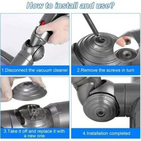 Roues À Billes - Pièce Détachée Pour Brosse De Sol - Compatible Avec Aspirateurs V8 V10 V11 V15 - Lot De 4 (1/4)