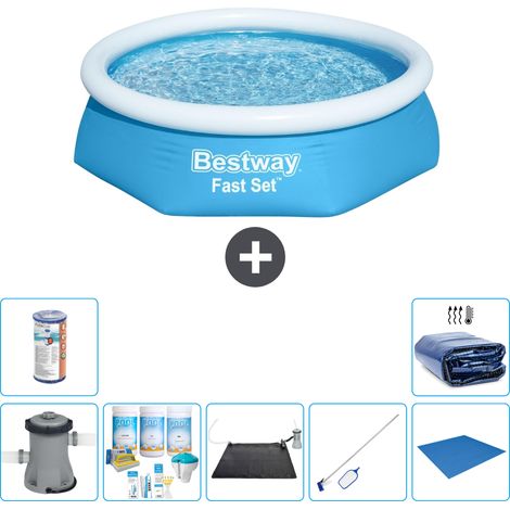 Bestway Piscina Bestway Fast Set Rotonda - 244x61 cm - 8-pezzi  S21404 (1/5)