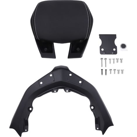 Dossier passager moto PU cuir coussin de selle arrière avec support pour Xmax300 2023‑2024 (1/5)