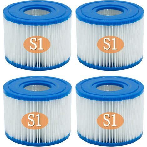 INTEX 29001E 4er-Pack PureSpa Typ S1 Einfach zu installierende Poolkartuschen (1/5)